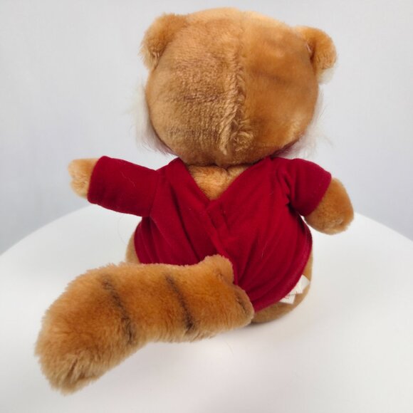 9" VINTAGE 1981 HALLMARK SHIRT TALES TYG STUFFED ANIMAL PLUSH TOY ORANGE TIGER - Picture 3 of 6